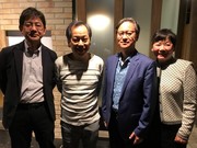 左より川真田、横山会長、超音波ガイド下ブロック創始者のDr. Vincent Chan夫妻